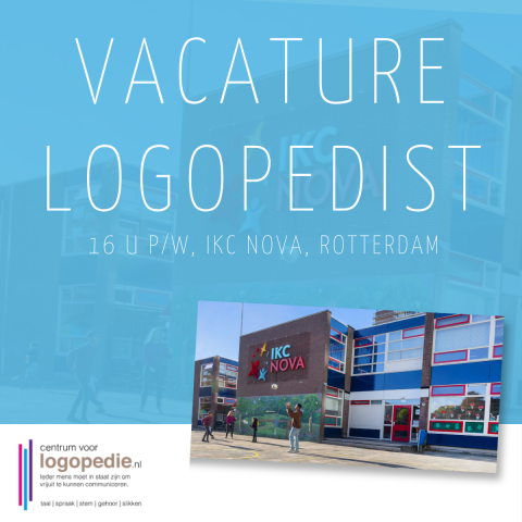Linkedin Vacature Logopedist CvL IKC Nova Rotterdam